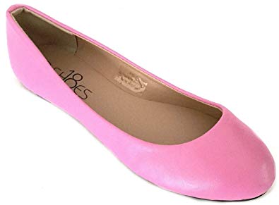 Shoes 18 Womens Classic Round Toe Ballerina Ballet Flat Shoes