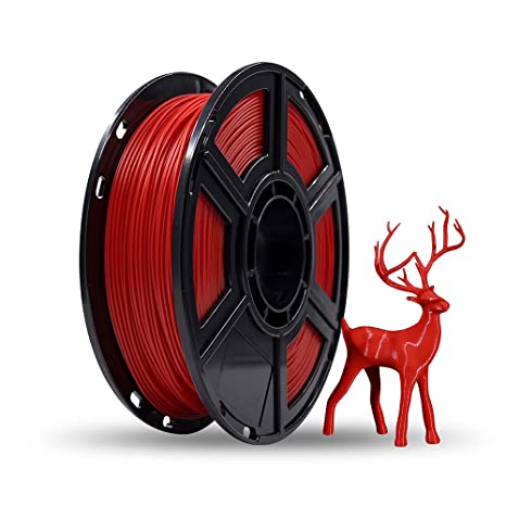 Flashforge PLA 1.75mm 3D Printer Filaments 0.5kg Spool-Dimensional Accuracy  /- 0.05mm for Finder and Adventurer 3 (Red)