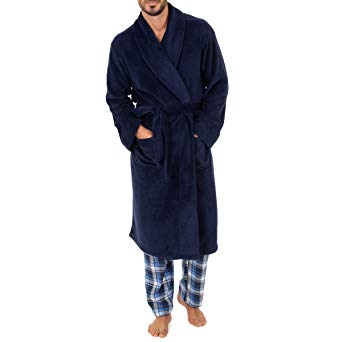 Chaps Men's Comfort Poly Suede Robe