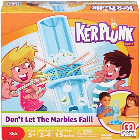 Kerplunk Classic Kids Game with Marbles, Sticks and Game Unit, Easy-to-Learn, Makes a Great Gift for 5 Year Olds and Up