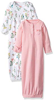 Carter's Big Girls' 2 Pack Floral Gowns (Baby) - Pink - One Size