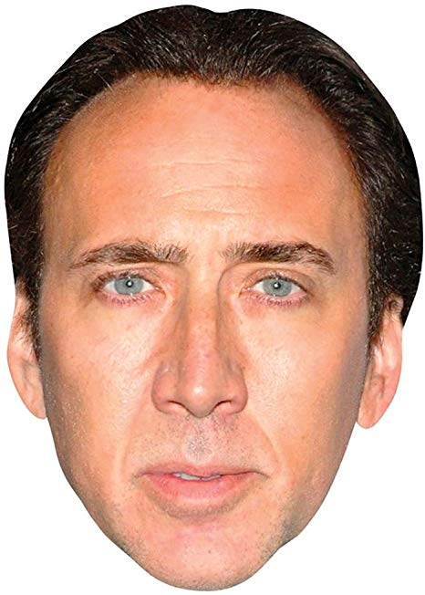 Nicolas Cage Celebrity Mask, Card Face and Fancy Dress Mask
