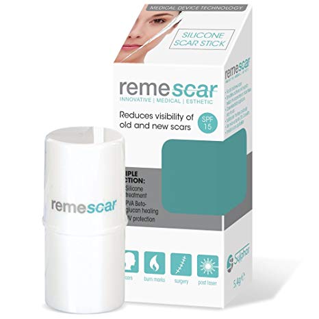 Remescar - Silicone Scar Stick - Treatment for New & Old Scars - UV Protection - Silicone Gel Treatment for Scar Reduction - Convenient Stick Applicator - Clinically Proven to Reduce Scars
