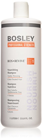 Bosley Bos Revive Nourishing Shampoo for Color Treated Hair, 33.8 Ounce