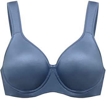 HSIA Women's Minimizer Underwire Unlind Bra Full Coverage Non Padded T-Shirt Molded Full Bust Bra 34C-42DDD