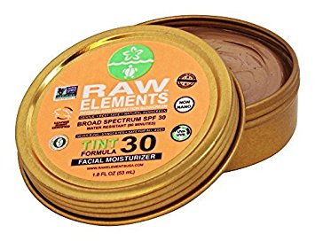 Raw Elements: Tint Facial Moisturizer SPF 30 , 1.8 oz, Protection Against UVA/UVB Rays, Water-Resistant and Gentle on All Skin Types
