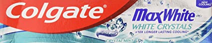 Colgate Max White Crystal Mint Toothpaste, 125ml