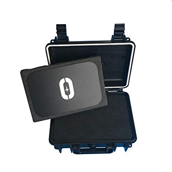 OOKEOO Smell Proof - Water Proof - Lockable - Storage Case with Pick n Pluck Foam Insert - Built in lid Rolling Tray - Home and Travel Case - Multi Use - Camping - Fishing - Boating - First Aid