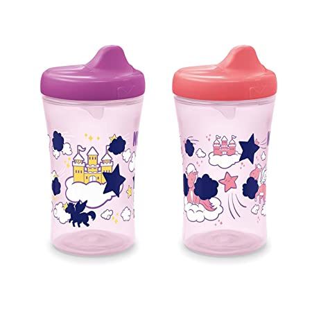 NUK Hide 'n Seek Hard Spout Cup | Sippy Cup with Color-Changing Designs | 2 Pack