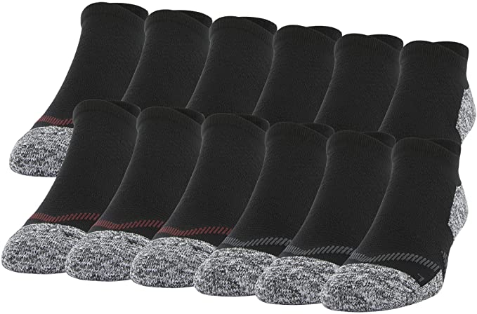 Gildan Men's Strategic Cushion No Show Socks with Tab Back