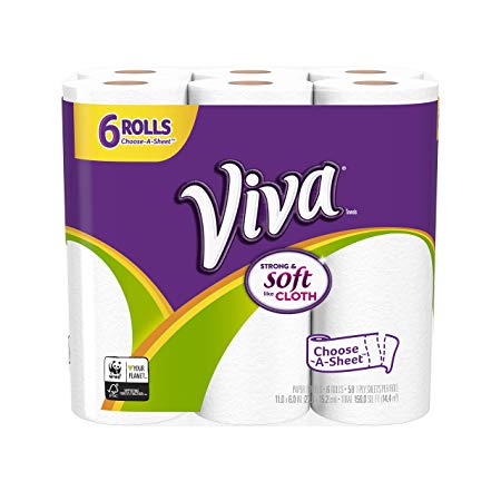 VIVA Choose-A-Sheet* Paper Towels White 6 Rolls