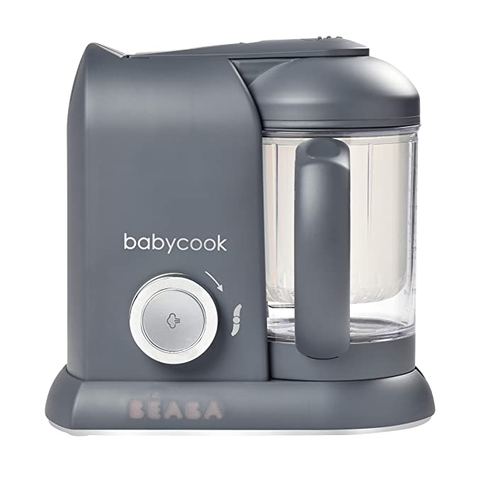 BEABA Babycook 4 in 1 Steam Cooker and Blender, 4.5 Cups, Dishwasher Safe, Charcoal