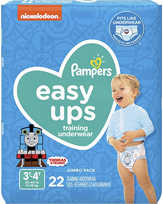 Pampers Easy Ups Training Underwear Boys Size 5 3T-4T 22 Count