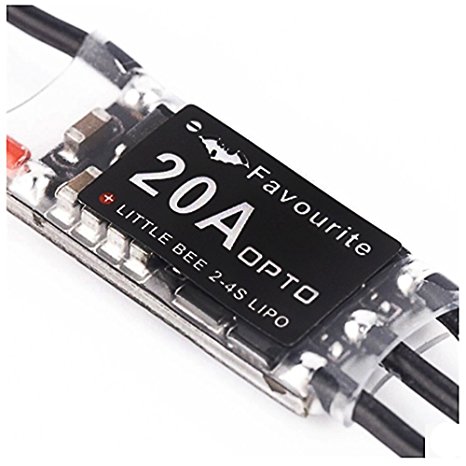 RipaFire LittleBee 20A 2-4S Mini Electronic Speed Controller Brushless for FPV Multicopter Quadcopter(2 PCS)