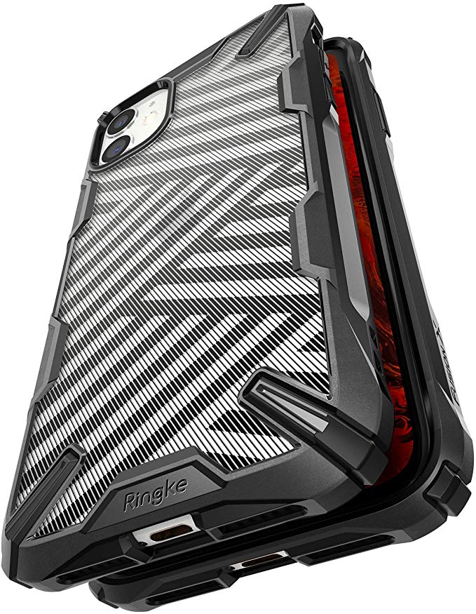 Ringke Fusion X Design Case Compatible with iPhone 11 Case (2019) - Stripe Black