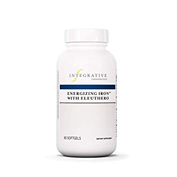 Integrative Therapeutics - Energizing Iron with Eleuthero - Maximum Absorption Iron with Vitamin B12 for Energy & Stamina - 90 Softgels