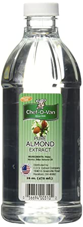 Chef O Van Pure Almond Extract, 16 Fluid Ounce