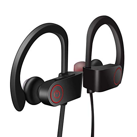 U8 Wireless Bluetooth IPX7 Waterproof Headphones/Earbuds (Black)