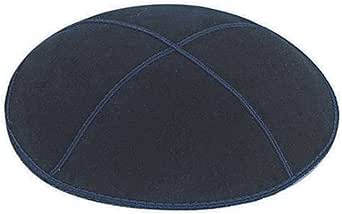 Zion Judaica Genuine Suede Kippot Bulk Packs or Single Pieces Clips Included