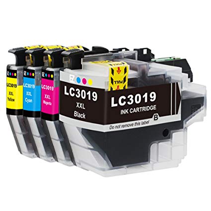 E-Z Ink (TM) Compatible Ink Cartridge Replacement for Brother LC3019 XXL LC3019BK LC3019C LC3019M LC3019Y (1 Black, 1 Cyan, 1 Magenta, 1 Yellow) for MFC-J6930DW MFC-J5330DW MFC-J6530DW MFC-J6730DW