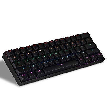 Anne PRO 2 Mechanical Keyboard, Arrow Keys on Keyboard, Up to 8 Hours Extended Battery Life, Full Keys Programmable, True RGB LED Backlit, Perfect for Gaming, Working & Home use