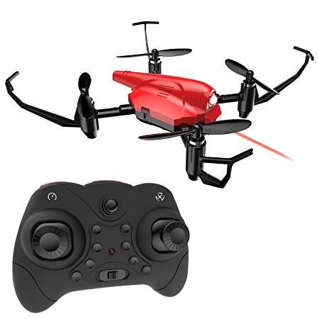 Mini Drone Holy Stone HS177 RC Quadcopter Battle Drone for Kids and Beginners RTF 4 Channel 2.4GHz 6-Axis Gyro with Altitude Hold, Headless Mode, 3D Flip