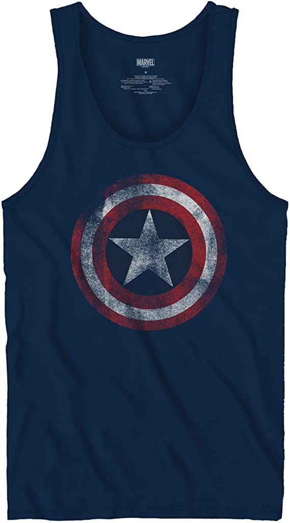 Marvel Captain America Shield Symbol Officially Licensed Adult Unisex Tank Top