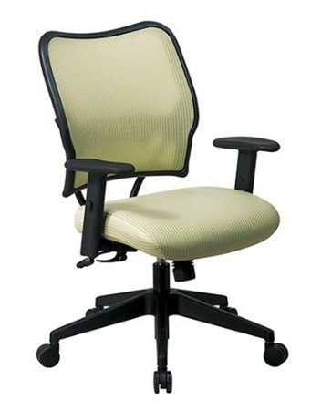 SPACE Seating Deluxe VeraFlex Fabric Seat and Back, 2-to-1 Synchro Tilt Control and 2-Way Adjustable Arms Managers Chair, Kiwi