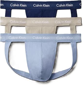 Calvin Klein Men's Cotton Stretch 3-Pack Jock Strap