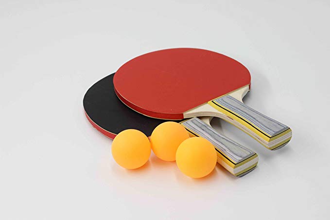 Table Tennis Set, for Beginners to Professional Players, 2 Premium Table Tennis Paddles Pack Includes 3 Balls, These Ping Pong Bats are Great for Fun with Friends, Our Equipment is Tournament Standard