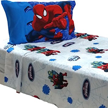 3pc Marvel Spiderman Twin Bed Sheet Set Superhero Astonish Bedding Accessories