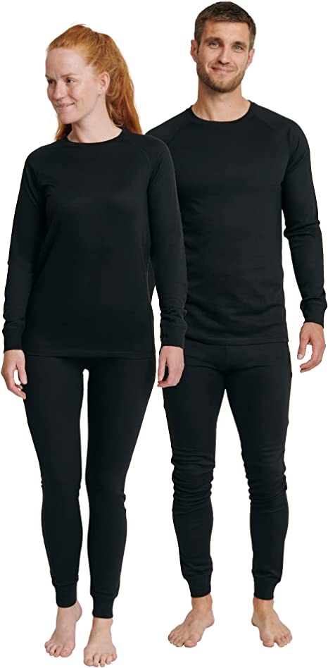 DANISH ENDURANCE Conjunto Térmico para Hombre y Mujer, Camiseta y Pantalon en Materiales Reciclados