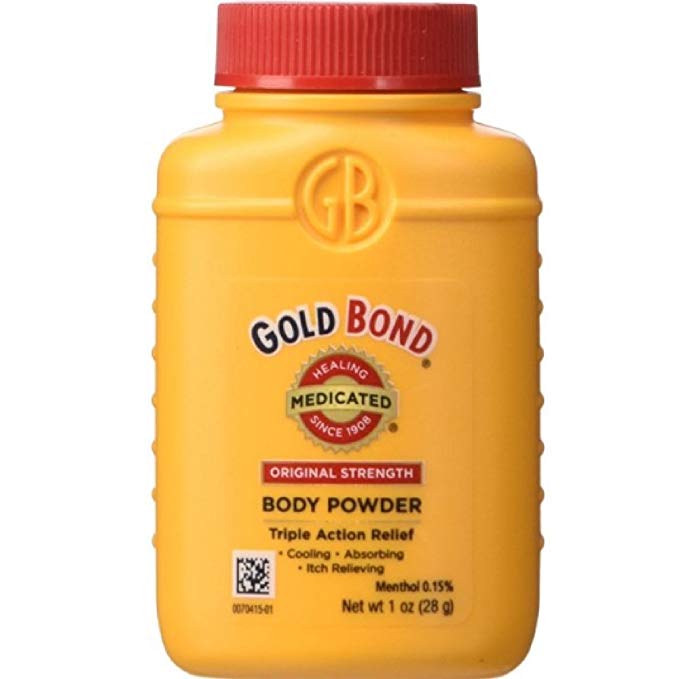 Gold Bond Medicated Body Pwoder 1oz travel Size TSA Compliant (Pack of 6) Plus One Free Pantene Pro-V Deep Fortifying Hair Treatment 1.7oz Tube