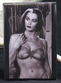 Sexy Lily Munster Pinup - Refrigerator Magnet. The Munsters