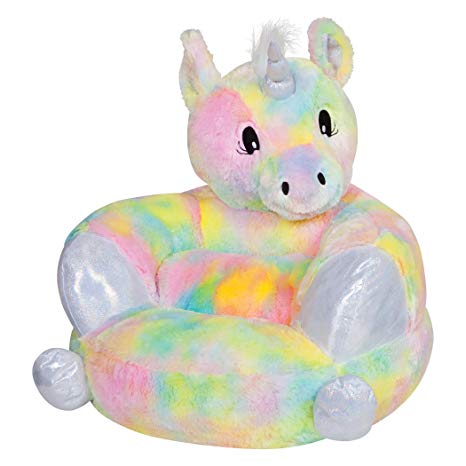Trend Lab Kids Plush Character Chair, Rainbow Unicorn