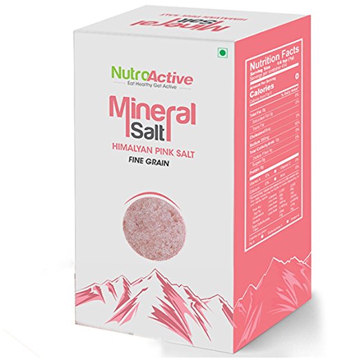 NutroActive Mineral Salt (HIMALAYAN PINK SALT) Fine Grain (0.5-1 mm) -450 gm