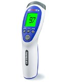Most Accurate Forehead Temporal Thermometer - Touchless and Easy to Use - Good for BabysKids Fever Reading Adults and Medical Nurses  RoomSurface Temperature Option Memory Stores Last 32 Readings