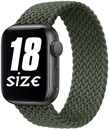 GBPOOT Sport Watch Bands Compatible With Braided Solo Loop Apple Watch Band 38mm 40mm 42mm 44mm,Soft Stretchy Braided Wristband for Iwatch Series 1/2/3/4/5/6/SE