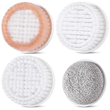 Facial Cleansing Brush Head Replacement 4 PCS for Etereauty 7 in 1 Waterproof Body Facial Brush