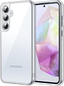 JETech Case for Samsung Galaxy A35 5G, Non-Yellowing Shockproof Bumper Protective Phone Cover, Anti-Scratch Hard PC Back (Clear)