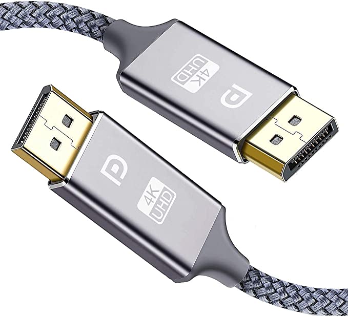 Displayport Cable 1M,displayport Snowkids Display Port Cable high Speed dp 1.2 Cord,4K 60Hz,1440p 144Hz