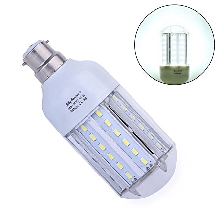 15W B22 Daylight LED Corn Light Bulb for Household/Garden/Yard/Post Top Lighting - 1500Lm 6500K Cool White LED Corn Lamp Bayonet Cap 120 watt equivalent