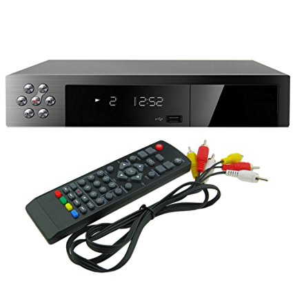 Digital converter box   RCA Cable For Recording and Viewing Full HD Digital Channels for FREE (Instant or Scheduled Recording, DVR, 1080P HDTV, HDMI Output, 7 Day Program Guide and LCD Screen)