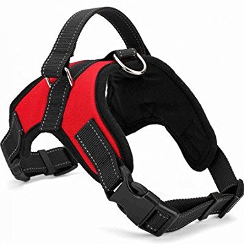 TAILUP Oxford Reflective Adjustable Dog Harness Vest With Handle Adjustable Straps for Winter