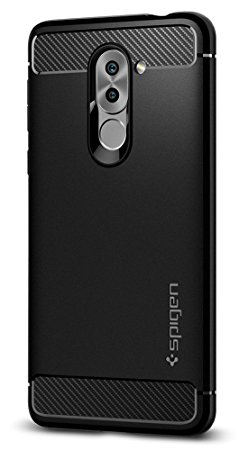 Huawei Honor 6X Case, Spigen® [Rugged Armor] Resilient [Black] Rugged Armor Ultimate protection and rugged design with matte finish for Honor 6X (2017) - Black (L12CS21415)