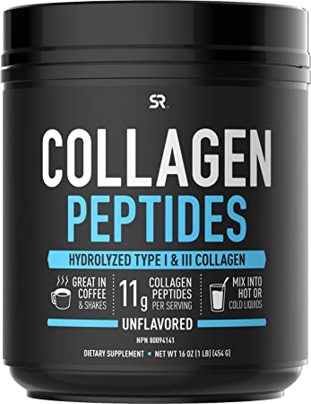 Sports Research Collagen Peptides Unflavored 16 oz 454 g
