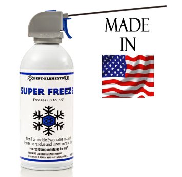 Freeze Spray LARGE 10oz Aerosol Can 134A Super Cold Electronic Liquefied Gas with Trigger and Straw, Multi-Purpose, Anti-static, Electronics Component Cooler, Also used as Medical Freeze