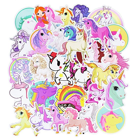 Graffiti Stickers for Car, Laptop , Skateboard, Luggage , Waterproof Vinyl Decals for Motorcycle ,Bicycle,Bumper (30Pcs/Pack Unicorn Style)