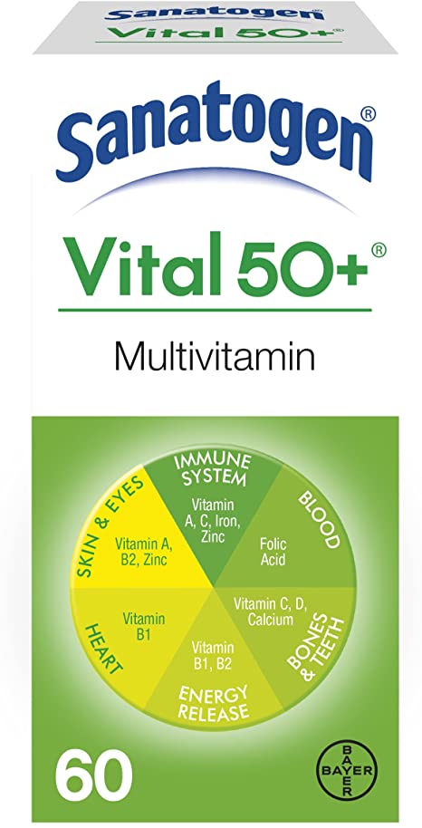 Sanatogen Vital 50  Multivitamin & Mineral Supplement - 60 Tablets