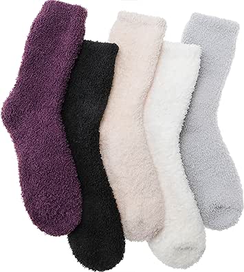 Fuzzy Socks Fluffy Thick Warm Winter Soft Cozy Plush Sleep Home Fleece Cabin Soft House Socks for Women Men